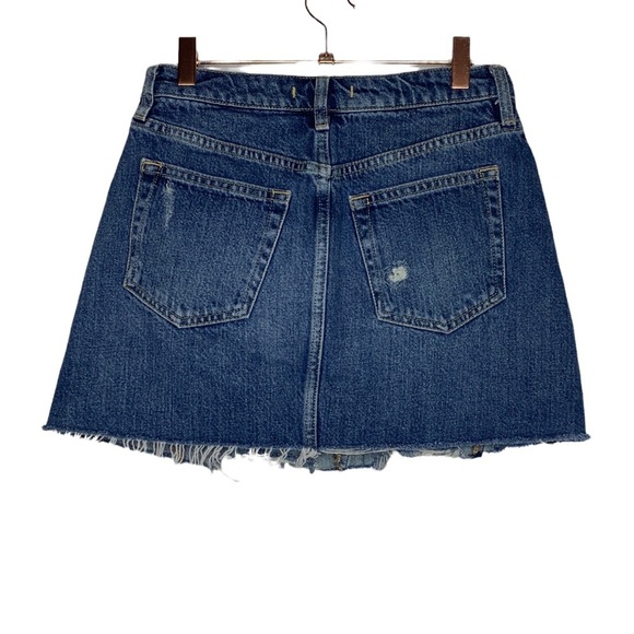 We The Free denim a line mini skirt - Picture 3 of 5